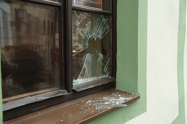 A2B Glass are able to board up broken windows while they are being repaired in Highgate.